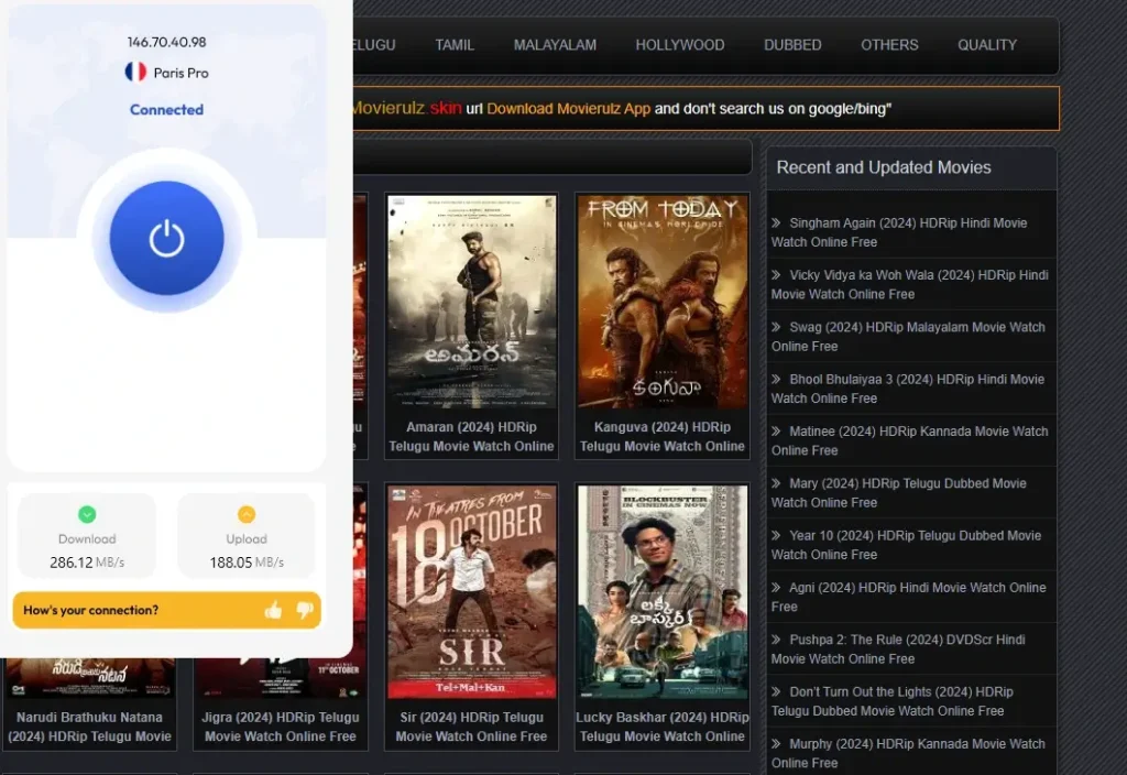MovieRulz fastest vpn
